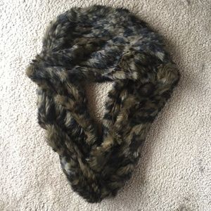 Khaki Camo Fox Fur Scarf Ethically Sourced